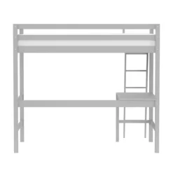 Kids' Twin Caspian Study Loft Gray - Hillsdale Furniture -Child Furniture Store GUEST 011ffc61 6f13 4dcd a82b 396f796d6f0f