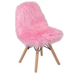 Emma And Oliver Kids Shaggy Dog Accent Chair - Desk Chair - Playroom Chair -Child Furniture Store GUEST 01c1c8de 0290 4400 a243 8929c27ea664