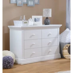 Sorelle Paxton 6 Drawer Double Dresser - White