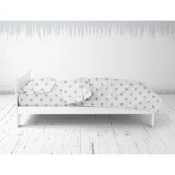 Bacati - Star Gray Ikat Muslin 4pc Toddler Bedding Set -Child Furniture Store GUEST 03d187cb f91b 4f3e b612 5a2918f65bac