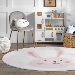 NuLOOM Crystal Rabbit Kids Machine Washable Area Rug -Child Furniture Store GUEST 04e8e808 a8f4 47a8 bd97 7c166aa3a907