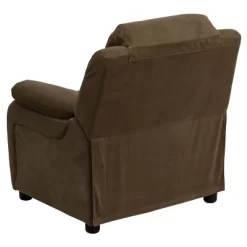 Emma And Oliver Deluxe Padded Contemporary Kids Recliner With Storage Arms -Child Furniture Store GUEST 05ac8ae6 82f8 42eb 82cc 615b95e7f7dc