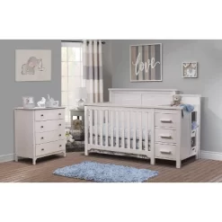 Sorelle Farmhouse Crib & Changer - Weathered White -Child Furniture Store GUEST 05fa9a9a 0b13 4ad1 90bf 59cb961558fb