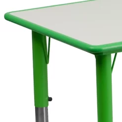 Flash Furniture 23.625"W X 47.25"L Rectangular Plastic Height Adjustable Activity Table -Child Furniture Store GUEST 0672bb01 5201 400b bd1a 7ebe025b1a5d