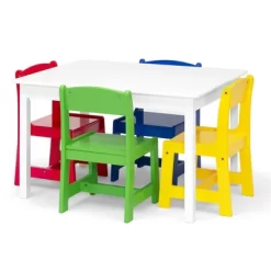 Delta Children MySize Kids' Table With 4 Chairs - Greenguard Gold Certified -Child Furniture Store GUEST 088cb069 e7f0 4e1f 9448 5c671437a462