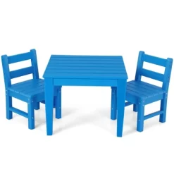 Costway 3PCS Kids Table & 2 Chairs Set Outdoor Heavy-Duty All-Weather Activity Table Set 24 Costway 3PCS Kids Table & 2 Chairs Set Outdoor Heavy-Duty All-Weather Activity Table Set -Child Furniture Store GUEST 09c0b42b e54a 41ab b924 3b25d6ae0755