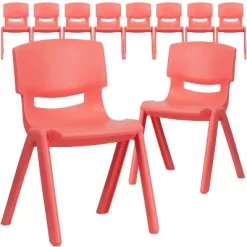 Flash Furniture 10 Pack Plastic Stackable School Chair With 13.25" Seat Height -Child Furniture Store GUEST 09f71d7c a713 4233 966c f9868a1aaa40