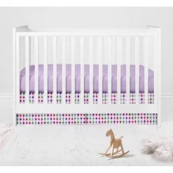 Bacati - Botanical Floral Birds Purple Multicolor 10 Pc Crib Bedding Set With Long Rail Guard Cover -Child Furniture Store GUEST 0a13e0b5 20d8 4b76 99a0 837fd053c63e