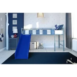 Kids' Melia Junior Metal Loft Bed With Slide - Room & Joy