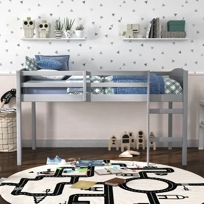 Twin Alexis Wood Arch Loft Bed - Hillsdale Furniture 3 Twin Alexis Wood Arch Loft Bed - Hillsdale Furniture
