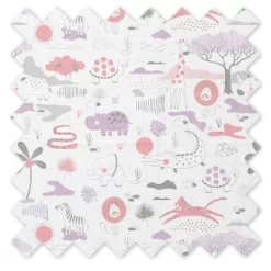 Jungle Safari Girls Lilac/Coral 2 Pack Muslin Swaddling Blanket -Child Furniture Store GUEST 0b7bce62 549e 4c45 9b08 ac3ed3bde9f4 1