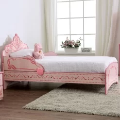 Twin Nemma Princess Crown Twin Bed Pink - Homes: Inside + Out