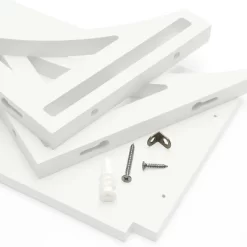 36" Topsy Turvey 2 In 1 Kids' Shelf With Brackets For Underneath Or Facing Upward White - InPlace -Child Furniture Store GUEST 0c066f58 ccee 4e93 82b7 5e11fb6a877f