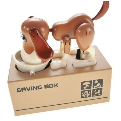 Insten My Dog Piggy Bank, Robotic Coin Munching Money Box, Kids Toys Birthday Gift, White Brown 6 Insten My Dog Piggy Bank, Robotic Coin Munching Money Box, Kids Toys Birthday Gift, White Brown - Image 4