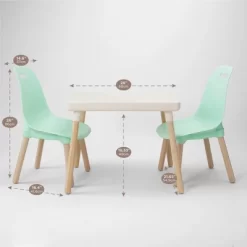 3pc Kid Century Modern Table And Chair Set - B. Spaces -Child Furniture Store GUEST 0df3abb7 c759 4026 9474 12453ec301fe