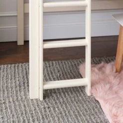 Twin Solid Pine Wood Low Loft Bed White - Saracina Home -Child Furniture Store GUEST 0df57d1d 8d66 4c6e a8e0 8d04b85db687