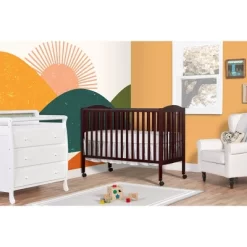 Dream On Me Full Size 2-in-1 Folding Stationary Side Crib -Child Furniture Store GUEST 0f6cbaa3 2a30 4b6b 95a9 b7ed89e4d4f2