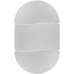 Emma And Oliver 3 Piece 76" Oval Wave Collaborative Grey Adjustable Activity Table Set -Child Furniture Store GUEST 114f58f7 e57f 4107 b1ed 49e8498d6930