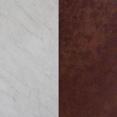 Brandon Vintage Matte Faux Marble Wall Shelf Brown - Nathan James 8 Brandon Vintage Matte Faux Marble Wall Shelf Brown - Nathan James - Image 6