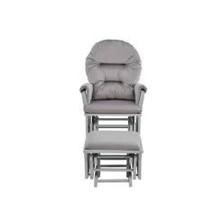 Suite Bebe Madison Glider And Ottoman - Gray Wood And Light Cloud Gray Fabric -Child Furniture Store GUEST 1520665d f55c 4805 afc7 a246199d9133