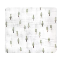 Hudson Baby Infant Boy Cotton Muslin Swaddle Blankets, Woodland 3-Pack, One Size