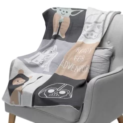 Lambs & Ivy Star Wars The Force Knit Baby Blanket - Yoda/Ewok/R2-D2/Vader -Child Furniture Store GUEST 15e6663d 9ded 4057 b8a7 82d6c2f5a218