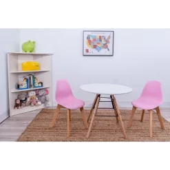 3pc Modern Kids' Round Table And Chair Set - Gift Mark 10 3pc Modern Kids' Round Table And Chair Set - Gift Mark -Child Furniture Store GUEST 16f863ae af57 44ef 84cd cdf087215044