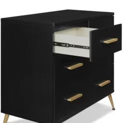 Delta Children Sloane 4 Drawer Dresser With Changing Top - Black/Bronze -Child Furniture Store GUEST 170e4153 7ecc 43bb 94b0 fbe375e33cc0