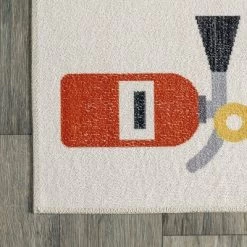 NuLOOM Carmina City Streets Machine Washable Kids Area Rug 3' X 5' In White Multi -Child Furniture Store GUEST 1910b016 a942 4626 9b58 b52367f6e0c5