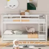 Twin Over Twin Floor Bunk Bed With Ladder - ModernLuxe -Child Furniture Store GUEST 1914e7d1 8651 4956 abb0 118e59be3611