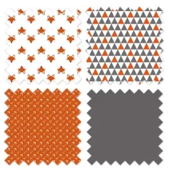 Bacati - Playful Fox Orange Gray 4 Pc Toddler Bedding Set -Child Furniture Store GUEST 1aa203ae 91df 4120 9123 a0c74b28dcd8