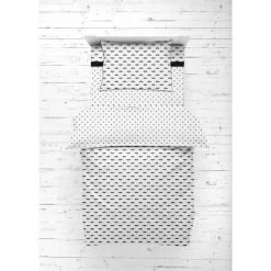 Bacati - Mustache/Plus Muslin 4 Pc Toddler Bedding Set, Black -Child Furniture Store GUEST 1adad77a 7764 4ddb 8ec7 d2fc831b8f93