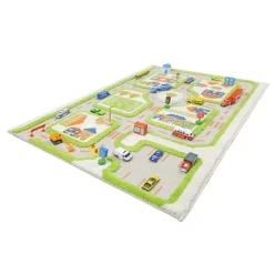 31.5"x44.5" Traffic Green 3D Play Rug - IVI -Child Furniture Store GUEST 1ae75630 34db 4dc3 a842 c7626fcddbfc