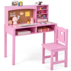 Costway Kids Desk And Chair Set Study Writing Workstation With Hutch & Bulletin Board 22 Costway Kids Desk And Chair Set Study Writing Workstation With Hutch & Bulletin Board -Child Furniture Store GUEST 1c7562c2 5bf3 4c34 b653 bbfccc2b0129