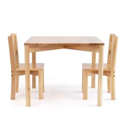 3pc Hayden Kids' Table And Chair Set Tan - Humble Crew