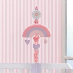 Bedtime Originals Rainbow Hearts Musical Baby Crib Mobile - Pink, Purple, Love -Child Furniture Store GUEST 1d691e08 d244 475c 9b6a 2d53156631d7