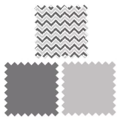 Bacati - Ikat Dots Damask White Grey Neutral 6 Pc Crib Set With 4 Muslin Swaddle Blankets -Child Furniture Store GUEST 1e9a0dc9 7fd8 403f 925f 0a701c5fcf16