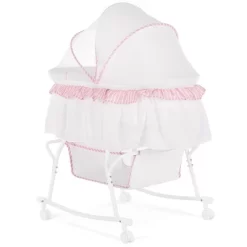 Dream On Me Lacy Portable 2-in-1 Bassinet, Black -Child Furniture Store GUEST 20720030 e5cb 4d0a bb32 05d719f74097