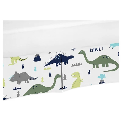 Sweet Jojo Designs Crib Bedding Set - Blue & Green Mod Dino - 11pc 5 Sweet Jojo Designs Crib Bedding Set - Blue & Green Mod Dino - 11pc - Image 3