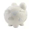 Bank Paper Airplane Piggy Bank - One Bank 7.75 Inches - Money Savings - 36906. - Ceramic - White -Child Furniture Store GUEST 20bfec74 f195 428b 9558 5c3db1da81da