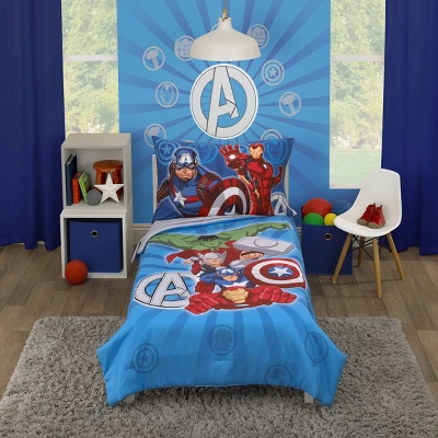 4pc Toddler Marvel Team Avengers Bedding Set 8 4pc Toddler Marvel Team Avengers Bedding Set - Image 6
