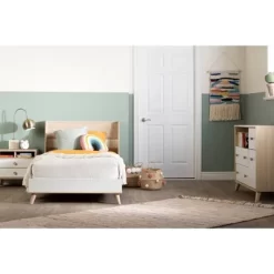 Yodi 2 Drawer Nightstand Soft Elm/White - South Shore -Child Furniture Store GUEST 233ba939 d918 49aa b207 b7b23e9332b4