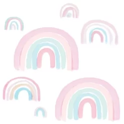 Lambs & Ivy Watercolor Pastel Pink/Mint Rainbow 5-Piece Baby Crib Bedding Set -Child Furniture Store GUEST 23d6fb6a 9b35 4236 8e0e e1e58da0ee21