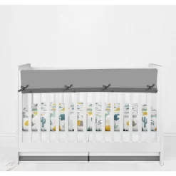 Bacati - Little Dino Boys Teal/Yellow Muslin 6 Pc Crib Bedding Set With Crib Musical Mobile -Child Furniture Store GUEST 248a5620 2ec3 46a2 b4a1 0a7f1350cf13