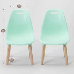 Set Of 2 Kid Century Modern Kids' Chairs - B. Spaces -Child Furniture Store GUEST 24c782bd c9a2 4455 9817 6cb28f77dbbb