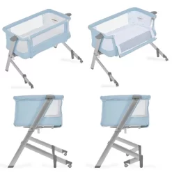 Dream On Me Skylar Bassinet And Bedside Sleeper - Blue -Child Furniture Store GUEST 25a16124 5715 47a1 98b8 17f93cc99077