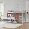 Twin Modern Cut-Out L-Shaped Metal Bunk Bed - Saracina Home -Child Furniture Store GUEST 272401b4 012b 44ee 804f 07494c3d955a
