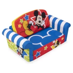 Marshmallow Furniture Disney's 2 In 1 Flip Open Compressed Foam Sofa And Sleeper Bed With Washable Cover -Child Furniture Store GUEST 273a2f3e 0c9f 4c4d 9864 31ed14a42978
