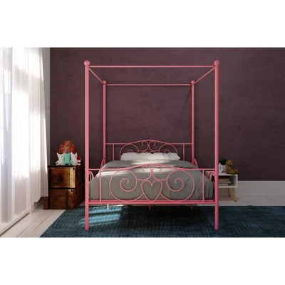 Full Clara Metal Bed Pink - Room & Joy 4 Full Clara Metal Bed Pink - Room & Joy - Image 2