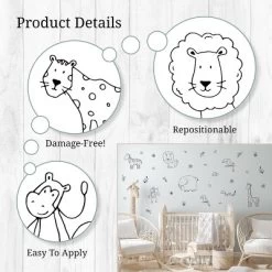 Safari Animals Wall Decor - Decalcomania -Child Furniture Store GUEST 279423cd 2f35 46d2 82ee 7ace984c6bc5
